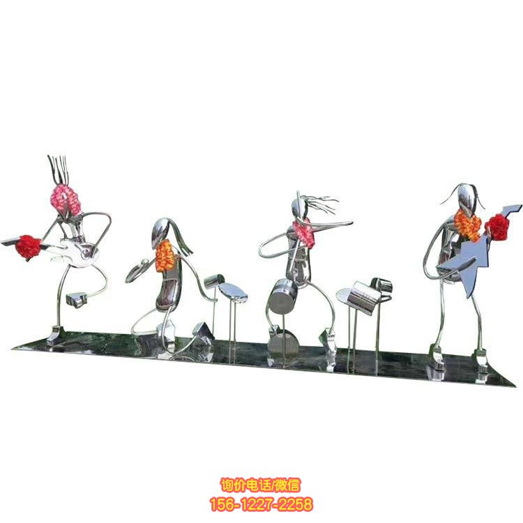 抽象不銹鋼雕塑，為園林景觀增添靈動之美