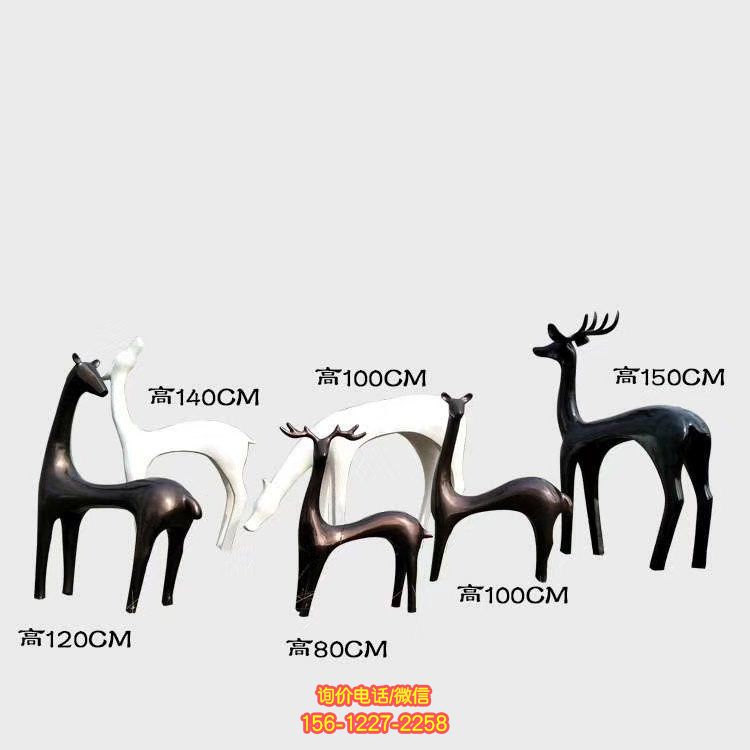 抽象動物雕塑，用玻璃鋼裝點廣場售樓部