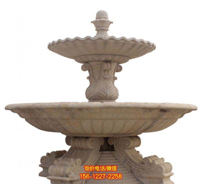 噴泉公園石雕雕塑，精美外觀高貴典雅