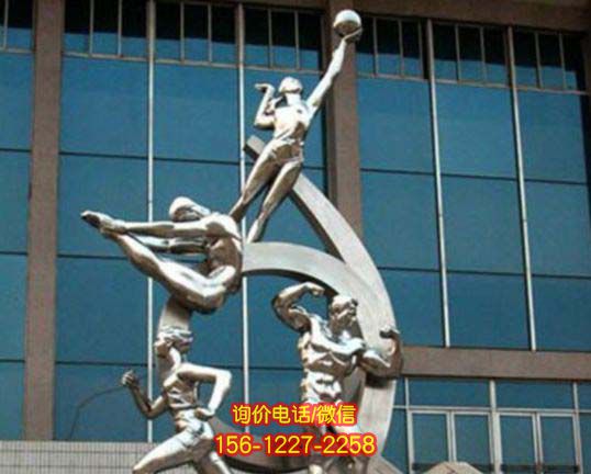 籃球雕塑-圖書(shū)觀擺放抽象不銹鋼打籃球人物雕塑 籃球雕塑-圖書(shū)觀擺放抽象不銹鋼打籃球人物雕塑