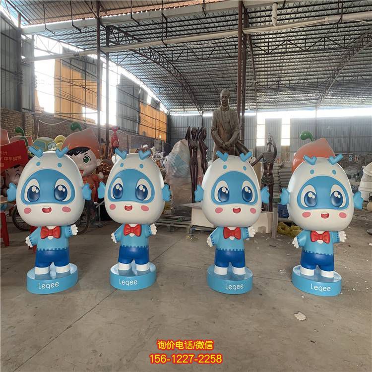 游樂園幼兒園玻璃鋼卡通創意園林景觀卡通公仔擺件