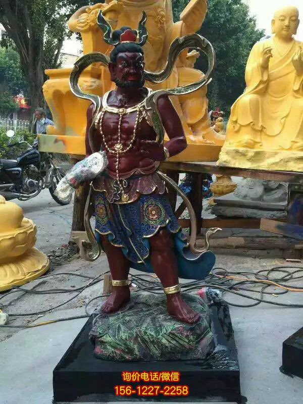 寺廟大型玻璃鋼護法玻璃鋼彩繪八大金剛雕塑 寺廟大型玻璃鋼護法玻璃鋼彩繪八大金剛雕塑