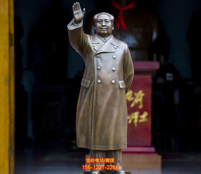 廣場揮手的主席廣場銅雕景觀毛澤東雕塑 廣場揮手的主席廣場銅雕景觀毛澤東雕塑