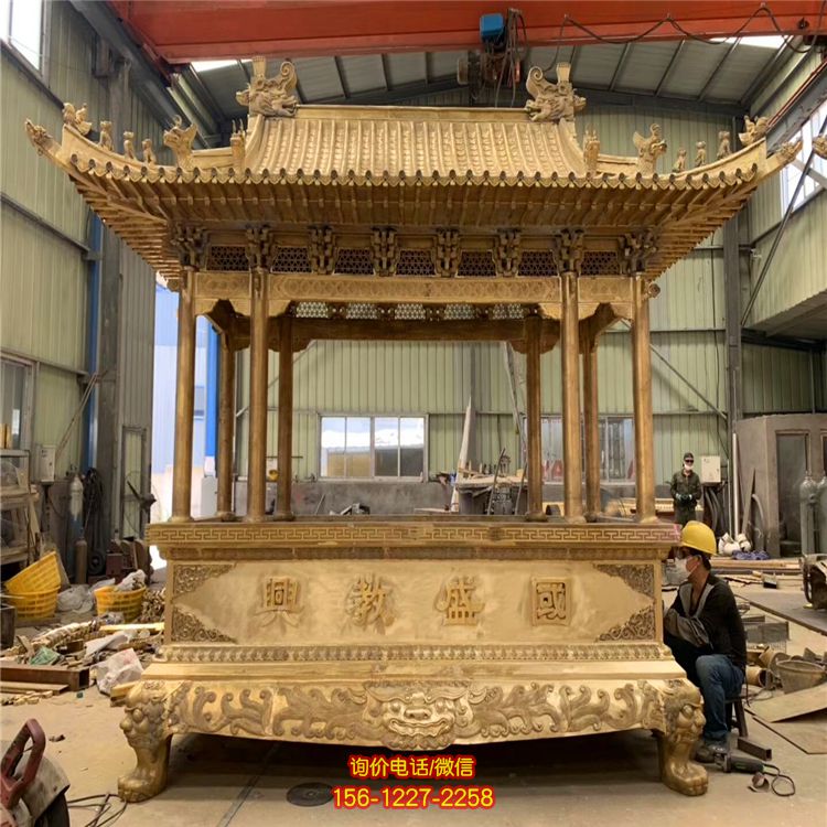 寺廟景區擺放黃銅鑄造祈禱許愿上香香爐 寺廟景區擺放黃銅鑄造祈禱許愿上香香爐