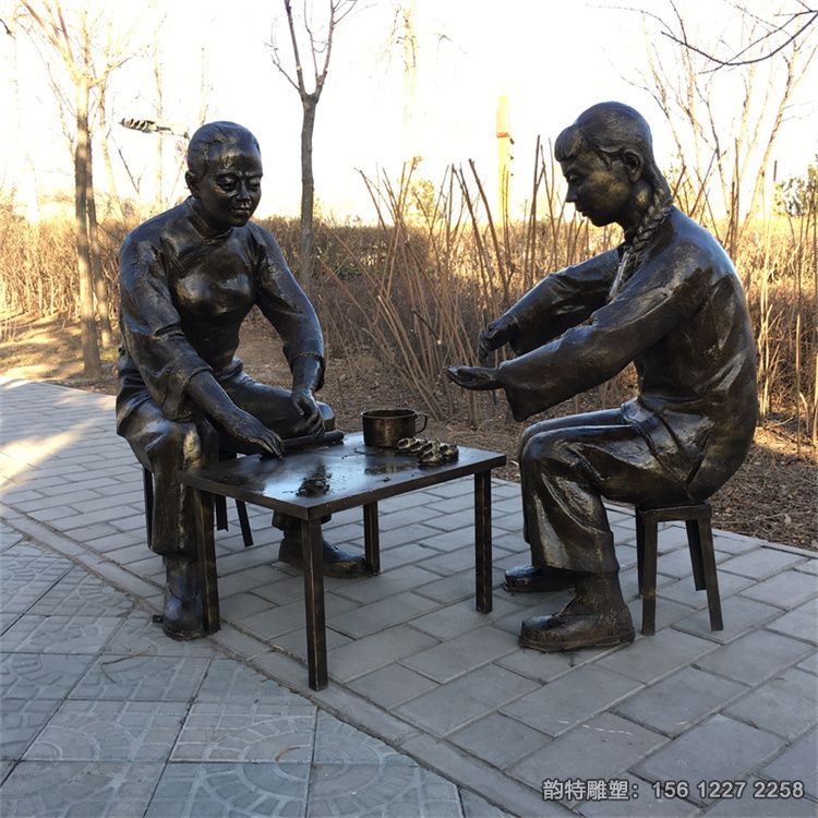 包餃子雕塑13 包餃子雕塑13