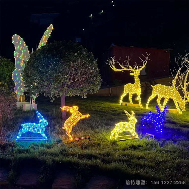 不銹鋼兔子雕塑124 不銹鋼兔子雕塑124