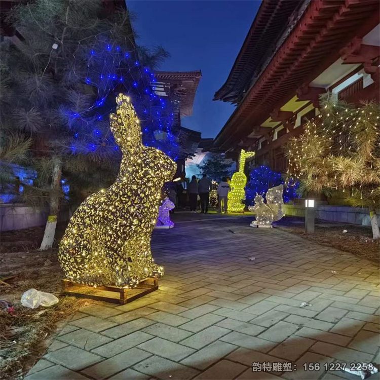 不銹鋼兔子雕塑94 不銹鋼兔子雕塑94