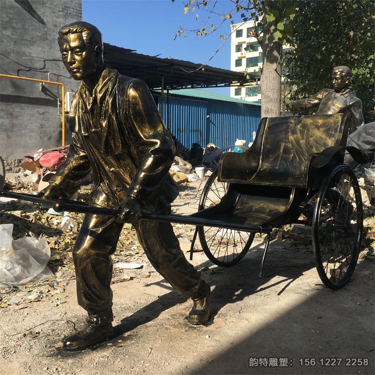 拉黃包車雕塑05 拉黃包車雕塑05